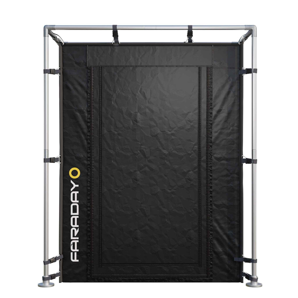 Secure Medium LX Black RF/EMI Shielding Faraday Tent Enclosure (6x6x6.5ft)