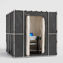 Load image into Gallery viewer, Large Black Portable RF/EMI Shielding Faraday Tent Rental - 7x7x6.5ft