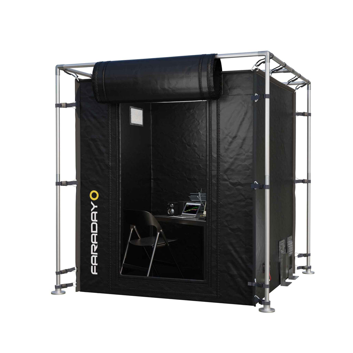 Large LX Black RF/EMI Portable Shielding Enclosure Tent 7x7x6.5 Feet
