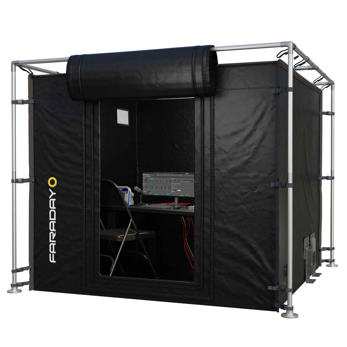 X-Large LX Black Faraday RF/EMI Shielding Enclosure Room (9x9x6.5ft)