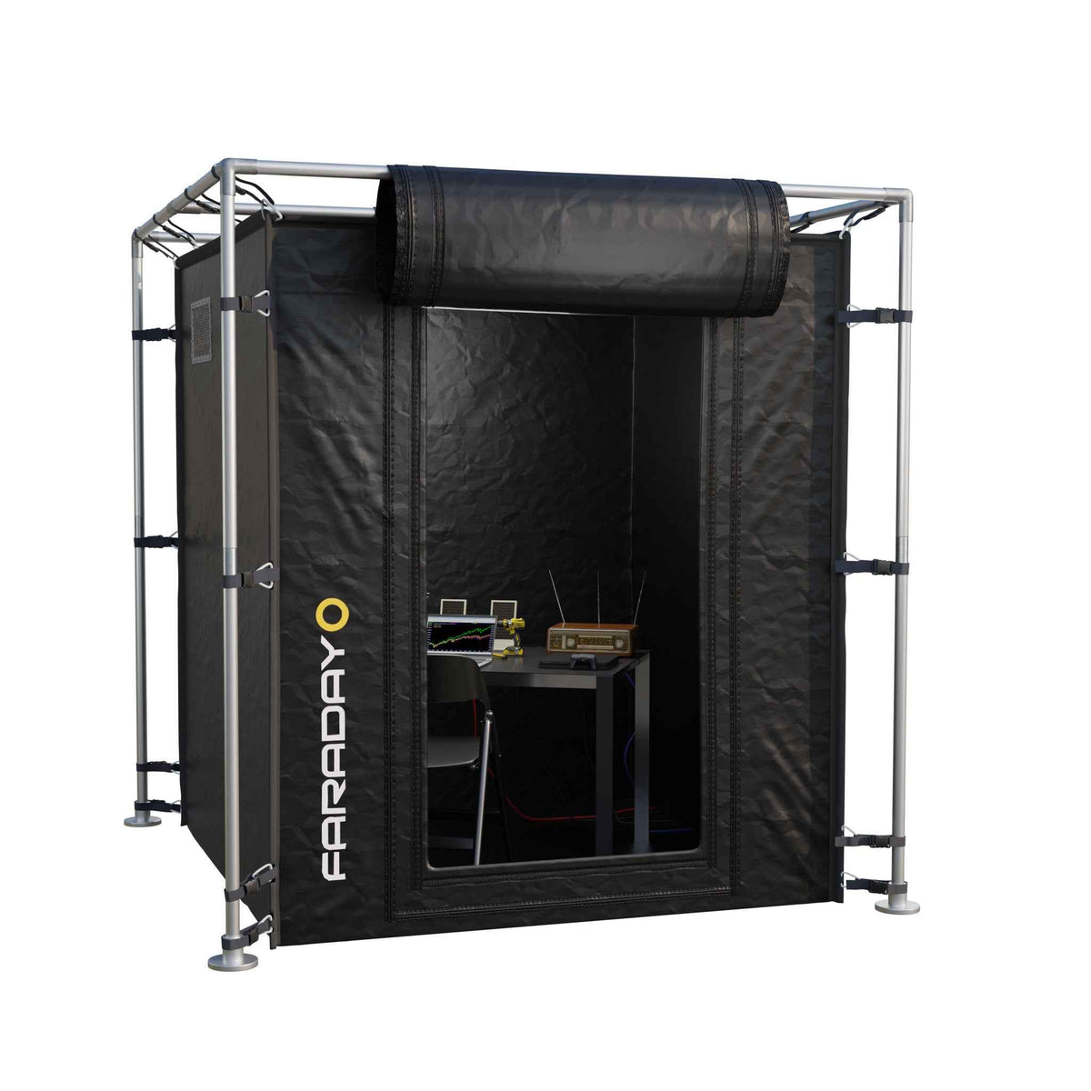 Large LX Black RF/EMI Portable Shielding Enclosure Tent 7x7x6.5 Feet