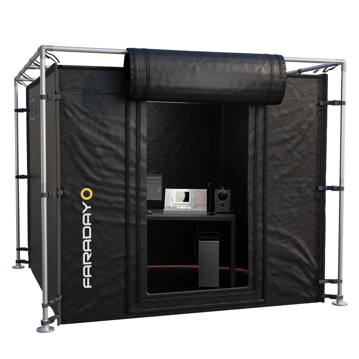 X-Large LX Black Faraday RF/EMI Shielding Enclosure Room (9x9x6.5ft)