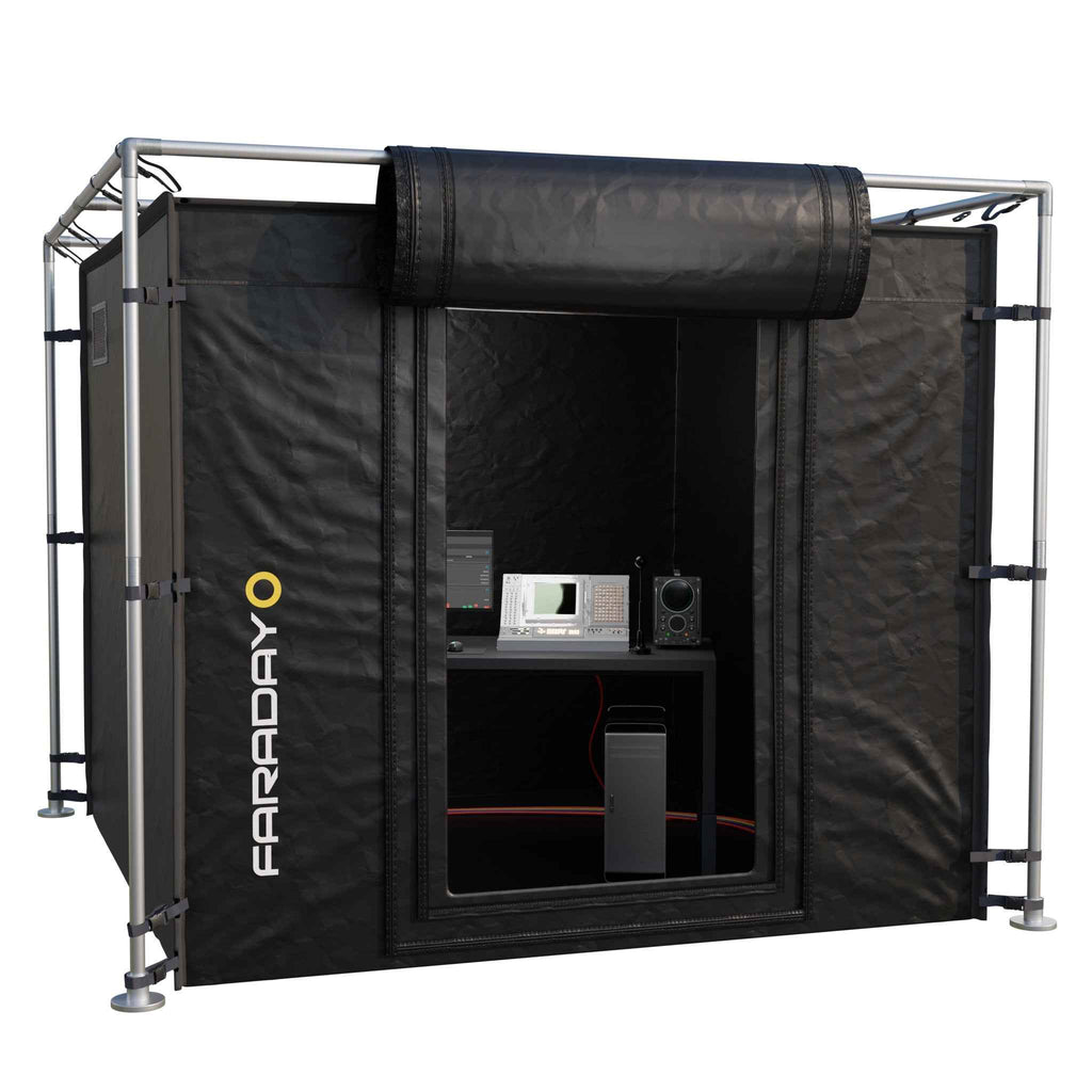 X-Large LX Black Faraday RF/EMI Shielding Enclosure Room (9x9x6.5ft)