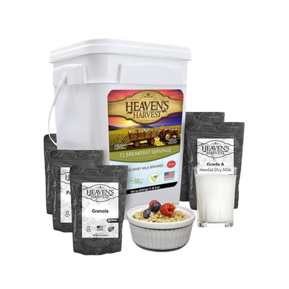 Breakfast Bucket - 3 Pack - Emergency Survival Food Kit