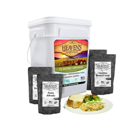 Entrée Bucket  - 12 Pack - Emergency Survival Food Kit