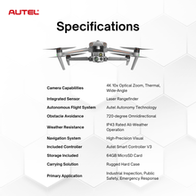 Load image into Gallery viewer, Autel EVO MAX 4T XE Industrial Drone Bundle: Thermal, 4K Zoom, Autonomous Flight, IP43