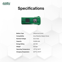 Load image into Gallery viewer, Anzu Robotics Raptor High-Capacity Lithium-Ion Drone Battery for Extended Flight
