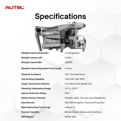 Autel Robotics EVO MAX 4N Starlight Thermal Camera Enterprise Drone Bundle