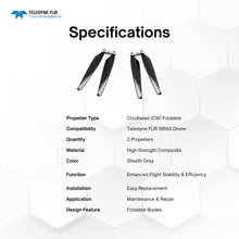Load image into Gallery viewer, Teledyne FLIR SIRAS CW Foldable Drone Propellers (2-Pack) for Enhanced Flight Performance