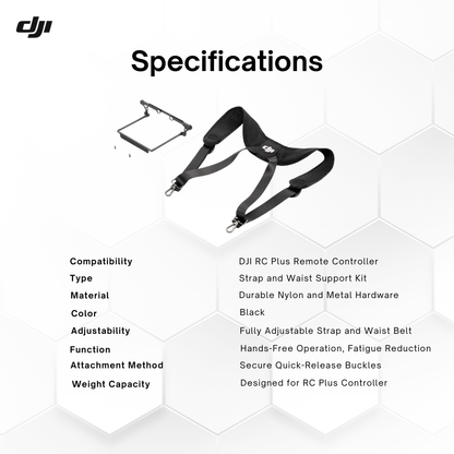 DJI RC Plus Remote Controller Strap and Waist Support Kit for Drones