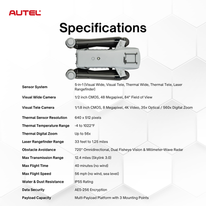 Autel Alpha L35T Industrial Drone: 5-in-1 Multi-Sensor, 720° Obstacle Avoidance