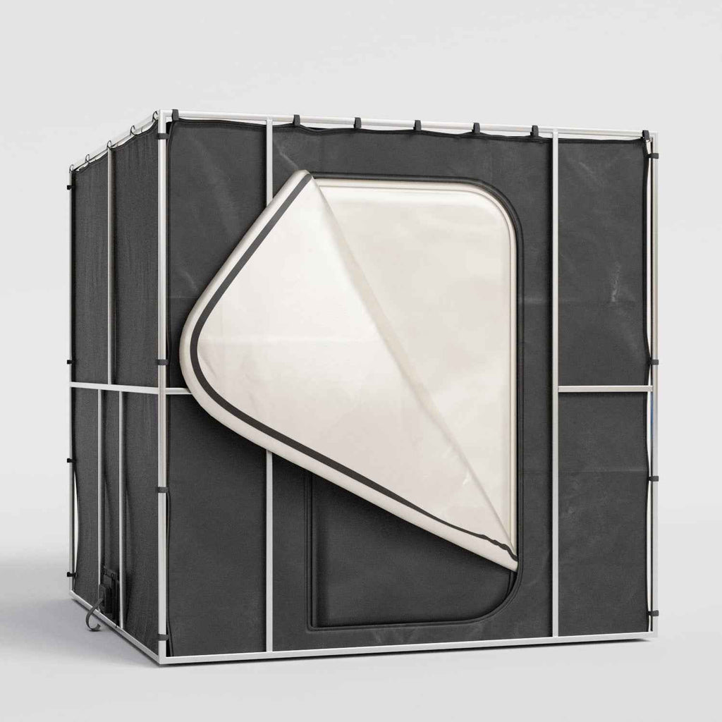 Large Black Portable RF/EMI Shielding Faraday Tent Rental - 7x7x6.5ft