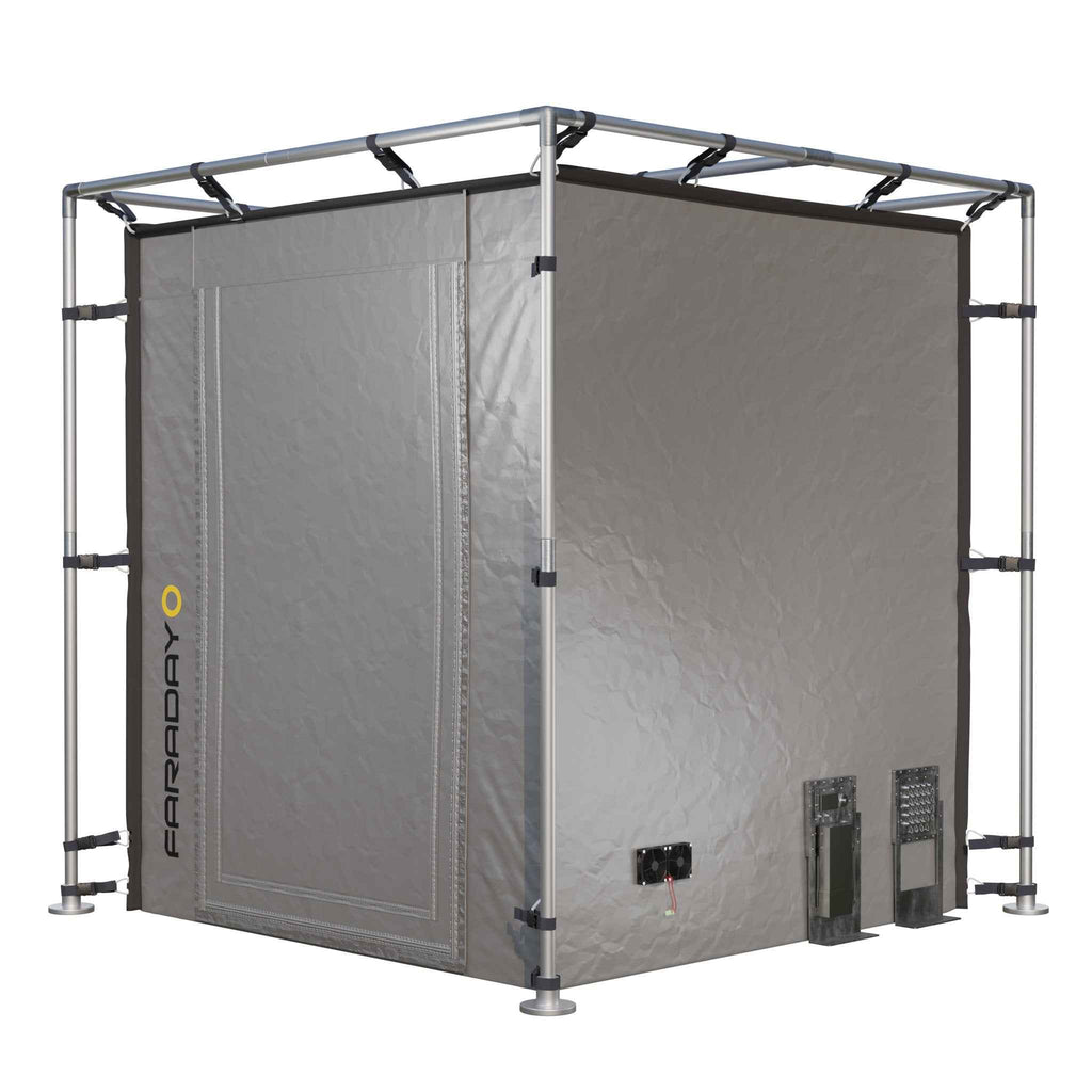 Large 7x7x6.5 Foot Portable RF/EMI Shielding Faraday Tent Enclosure Room