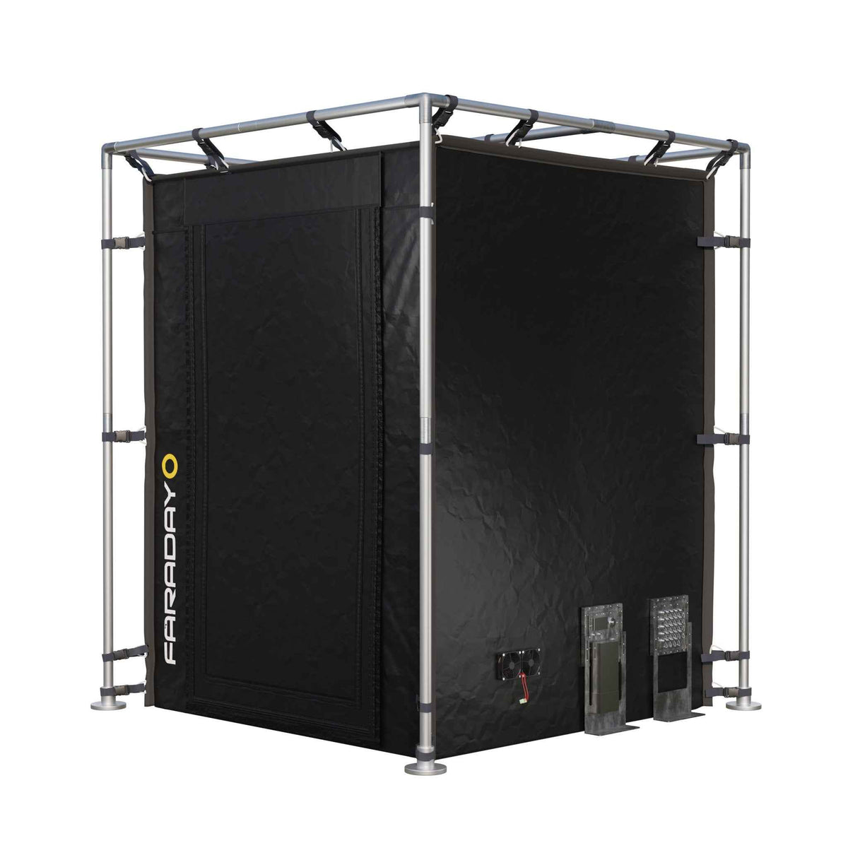 Secure Medium LX Black RF/EMI Shielding Faraday Tent Enclosure (6x6x6.5ft)