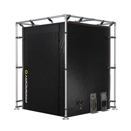 Secure Medium LX Black RF/EMI Shielding Faraday Tent Enclosure (6x6x6.5ft)