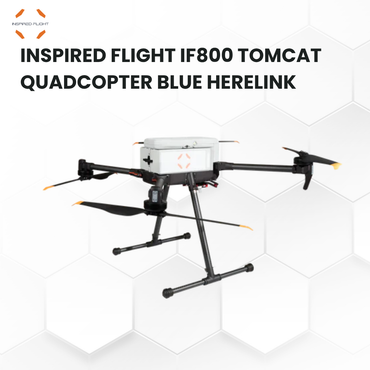 Inspired Flight If800 Tomcat Quadcopter Blue Herelink Ground Control Station