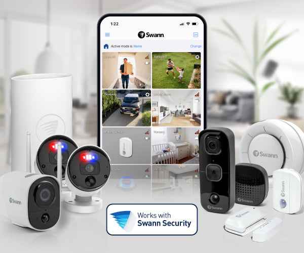 Swann AllSecure600 2K Wireless NVR Security System, 3 Wire-Free HD Cameras