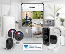 Load image into Gallery viewer, Swann AllSecure600 2K Wireless NVR Security System, 3 Wire-Free HD Cameras
