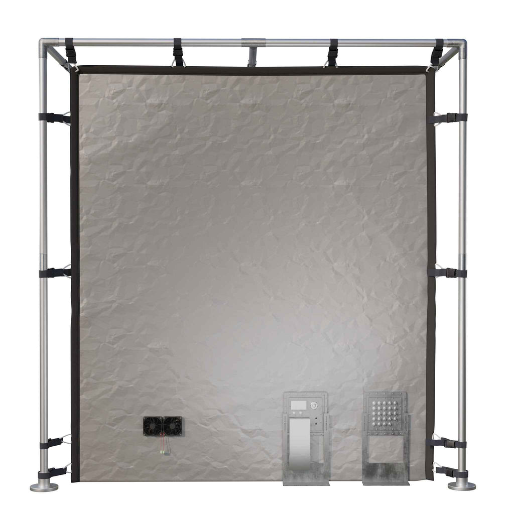 Large 7x7x6.5 Foot Portable RF/EMI Shielding Faraday Tent Enclosure Room