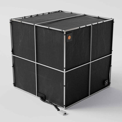 Large Black Portable RF/EMI Shielding Faraday Tent Rental - 7x7x6.5ft