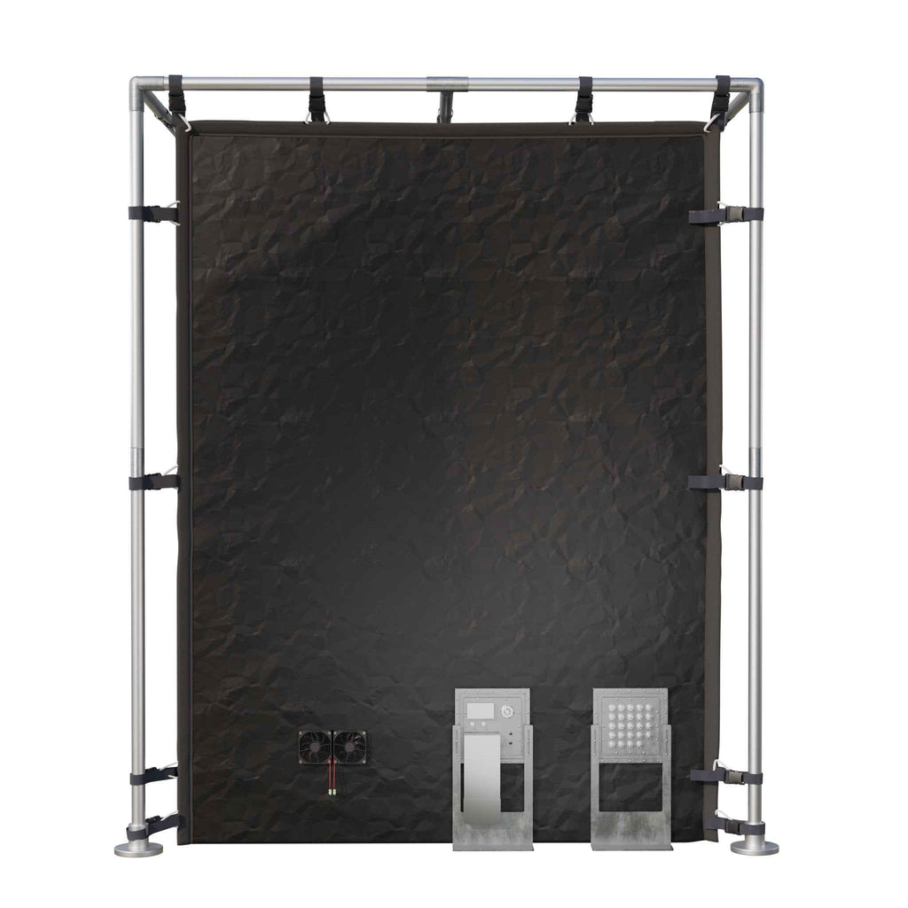 Secure Medium LX Black RF/EMI Shielding Faraday Tent Enclosure (6x6x6.5ft)