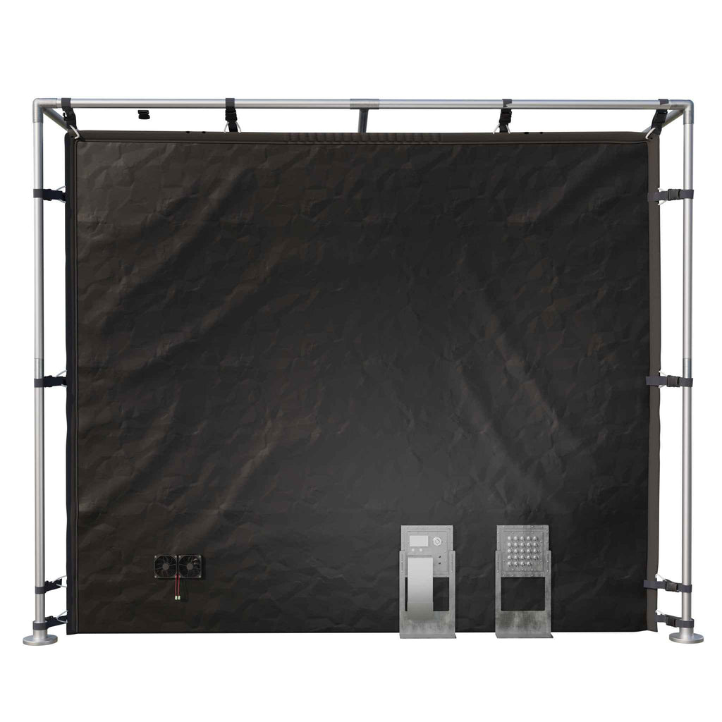 X-Large LX Black RF/EMI Shielding Faraday Tent Enclosure Room 9'x9'x6.5'