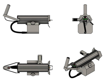 ARC Compact All-Electric Flamethrower with 30ft Range, Plasma Ignition, Modular Design