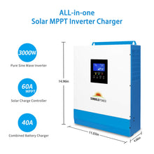Load image into Gallery viewer, Solar Kit 3000W 24V Inverter 120V output Lithium Battery 800 Watt Solar Panel SGKT-3PRO