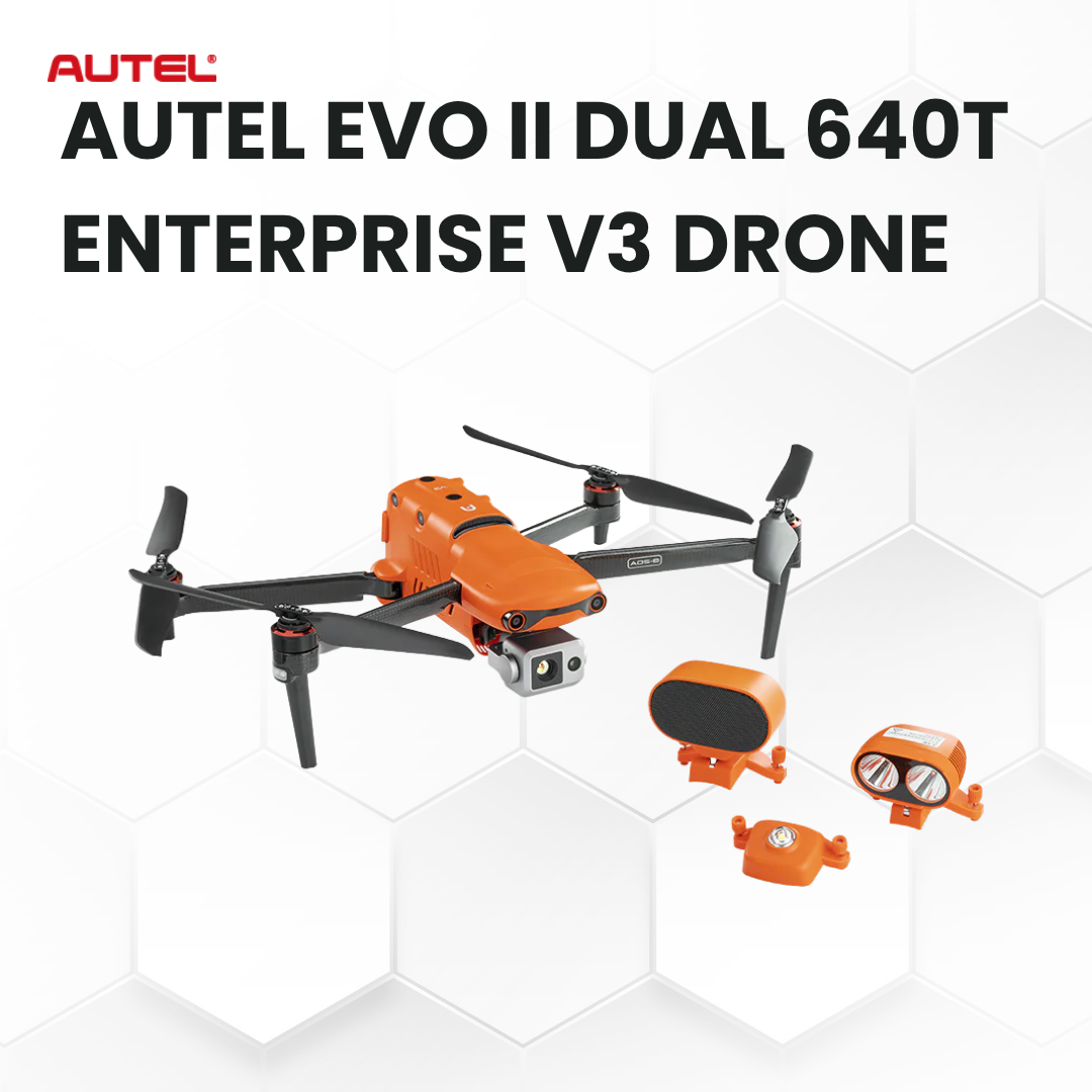 Autel EVO II Dual 640T Enterprise V3 Drone: Thermal, 50MP Visual, Pro Missions