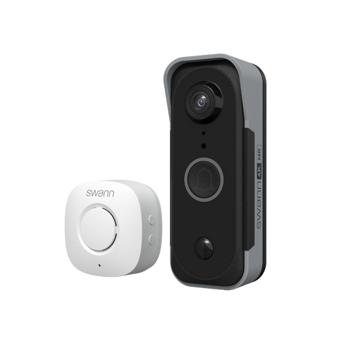 Swann MaxRanger4K Long Range 4K Wireless Video Doorbell with True Detect+ AI