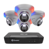 Swann 8-Channel 12MP Professional NVR Security System with 4 Dome Cameras