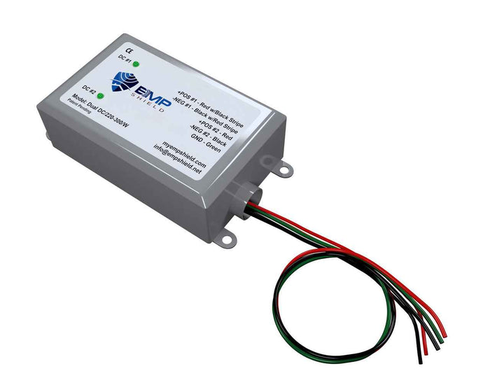 EMP Shield Dual 220-300V DC Solar Wind Protection Military-Tested Surge Protector