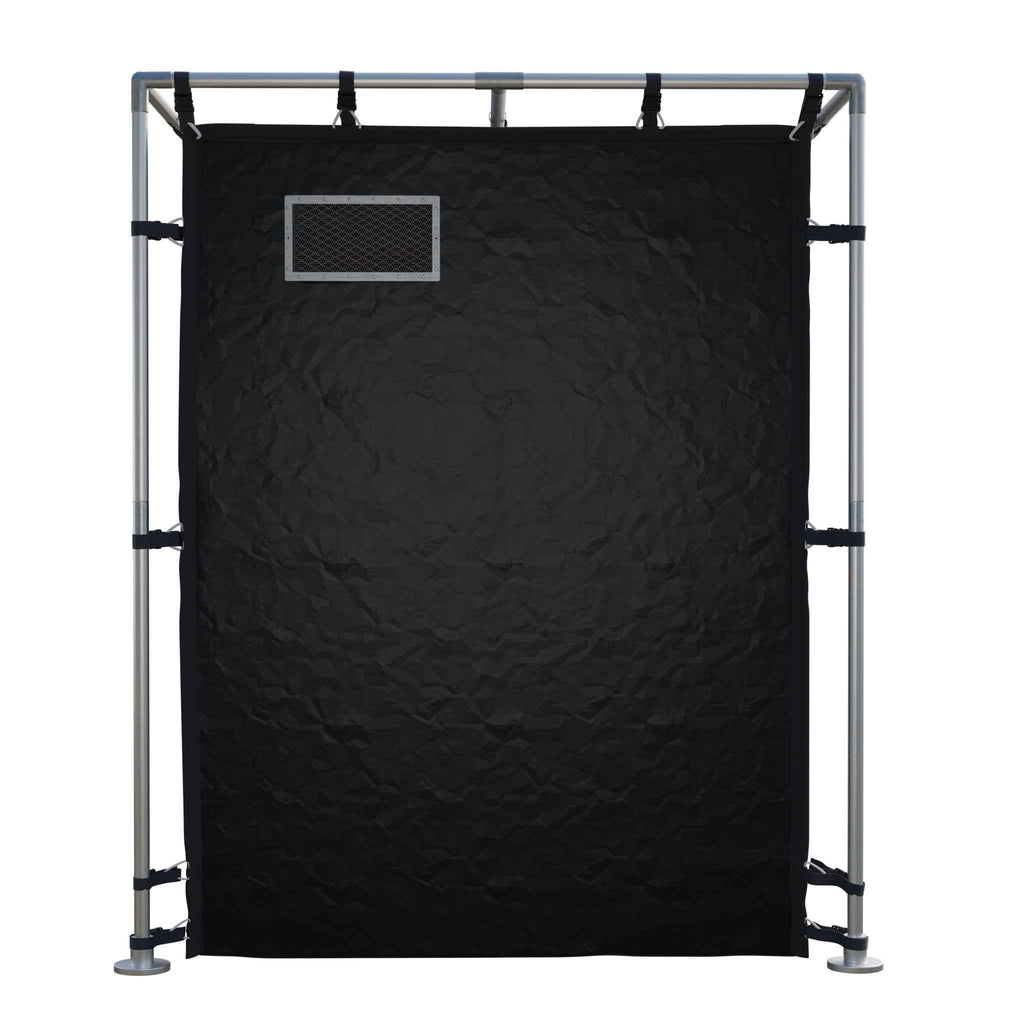Secure Medium LX Black RF/EMI Shielding Faraday Tent Enclosure (6x6x6.5ft)