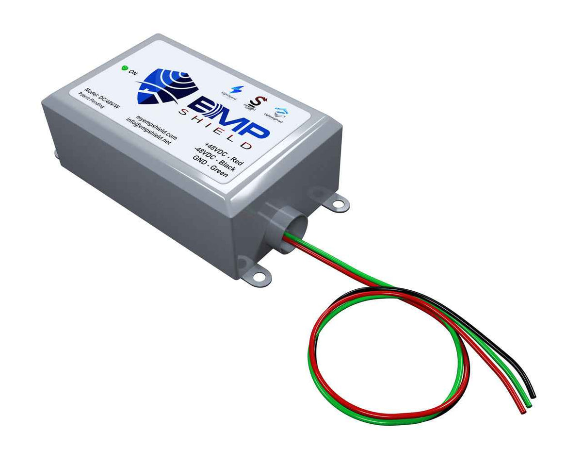 Military-Grade 48V DC EMP Shield for Solar & Wind, Lightning Protection