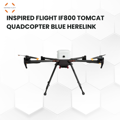 Inspired Flight If800 Tomcat Quadcopter Blue Herelink Ground Control Station