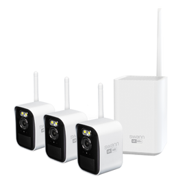 Swann MaxRanger4K Mini Long-Range Wireless 4K Security System with 3 Cameras