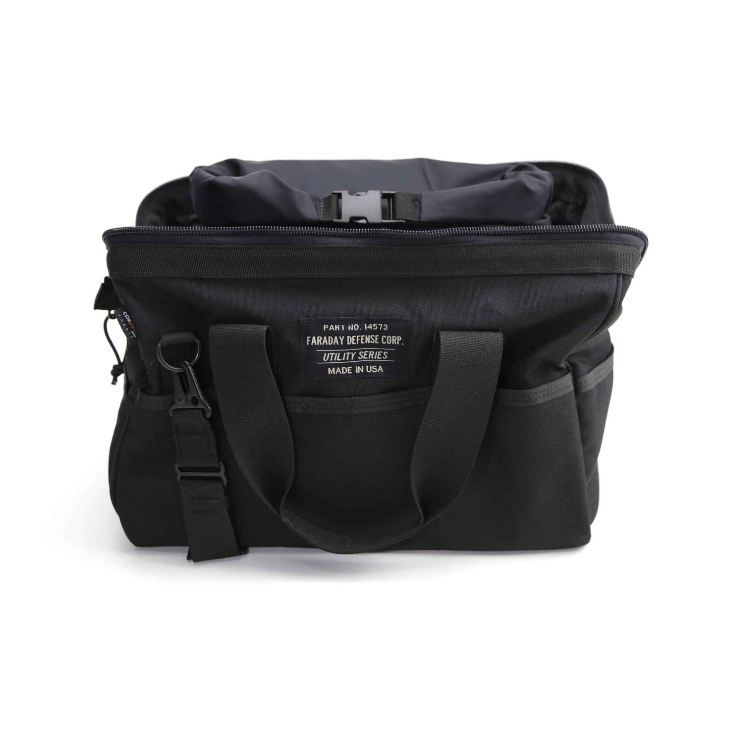 Durable CORDURA® Wide-Mouth Utility Faraday Bag - Signal Blocking Medium