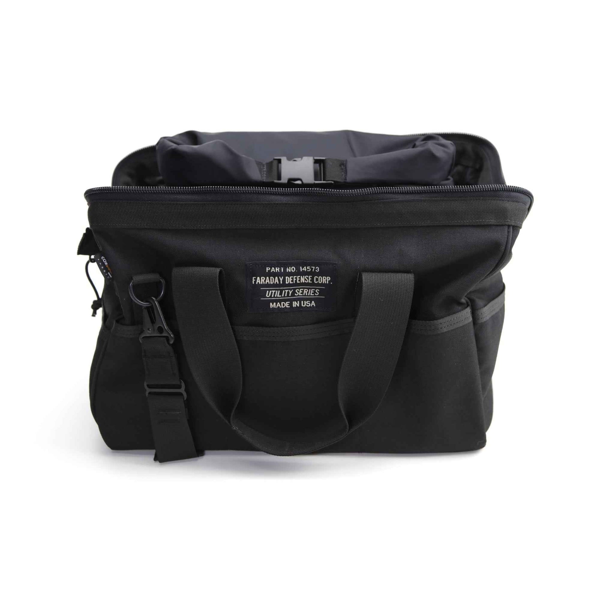 Durable CORDURA® Wide-Mouth Utility Faraday Bag - Signal Blocking Medium