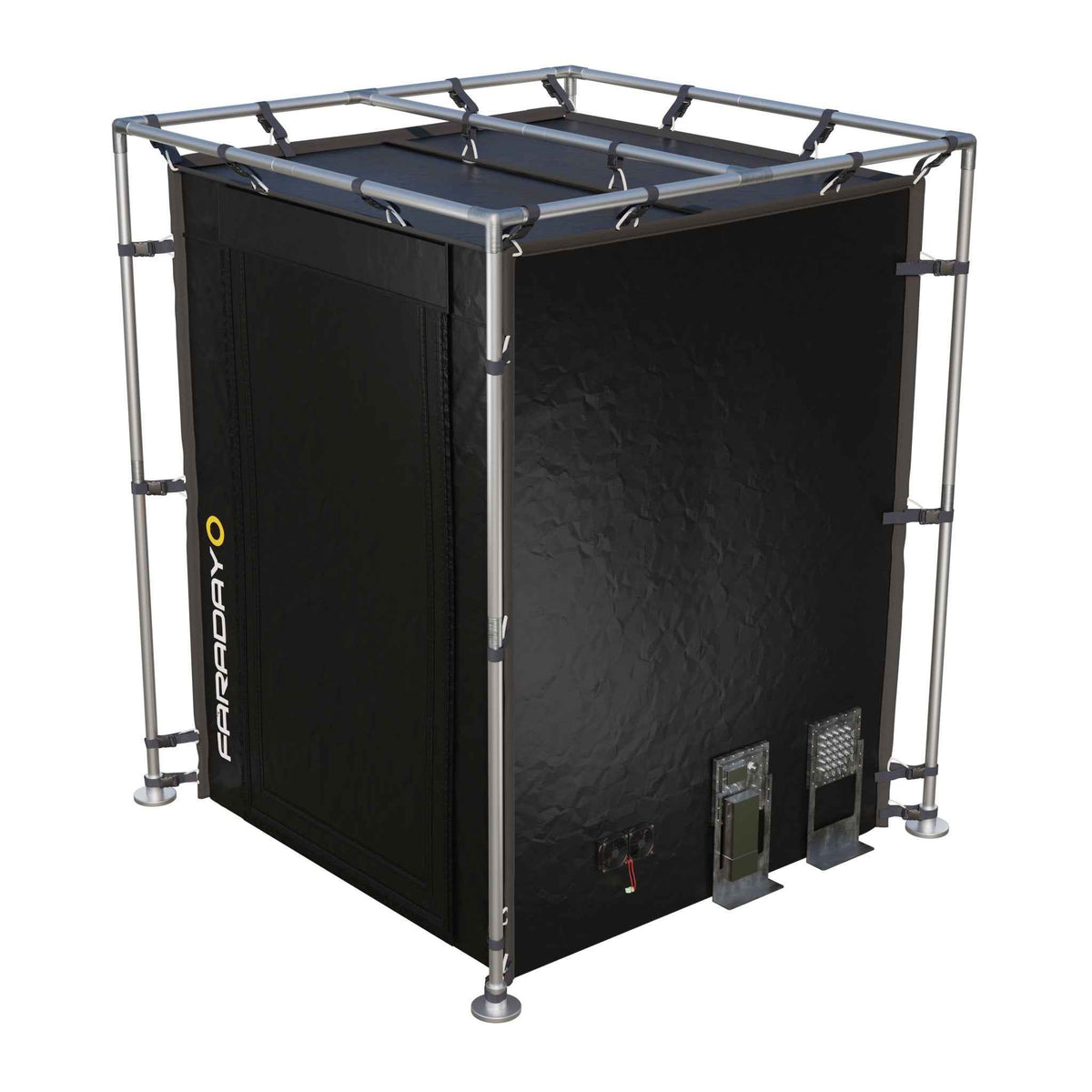 Secure Medium LX Black RF/EMI Shielding Faraday Tent Enclosure (6x6x6.5ft)