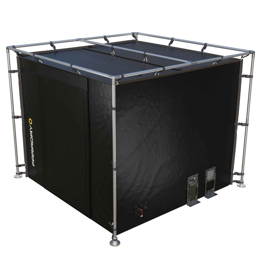 X-Large LX Black RF/EMI Shielding Faraday Tent Enclosure Room 9'x9'x6.5'