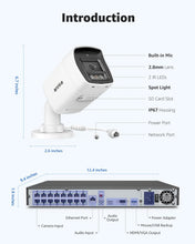 Load image into Gallery viewer, ANNKE 12MP PoE Security System: 16-Channel NVR, AI, Color Night Vision