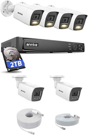 ANNKE H1200 12MP 8-Channel PoE Security System, 6 UHD AI Cameras