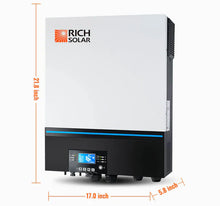 Load image into Gallery viewer, Complete Off-Grid Rich Solar Kit | 8000W PV Input | 6500W Output | 48V 120VAC + 6560 Watts of Solar PV