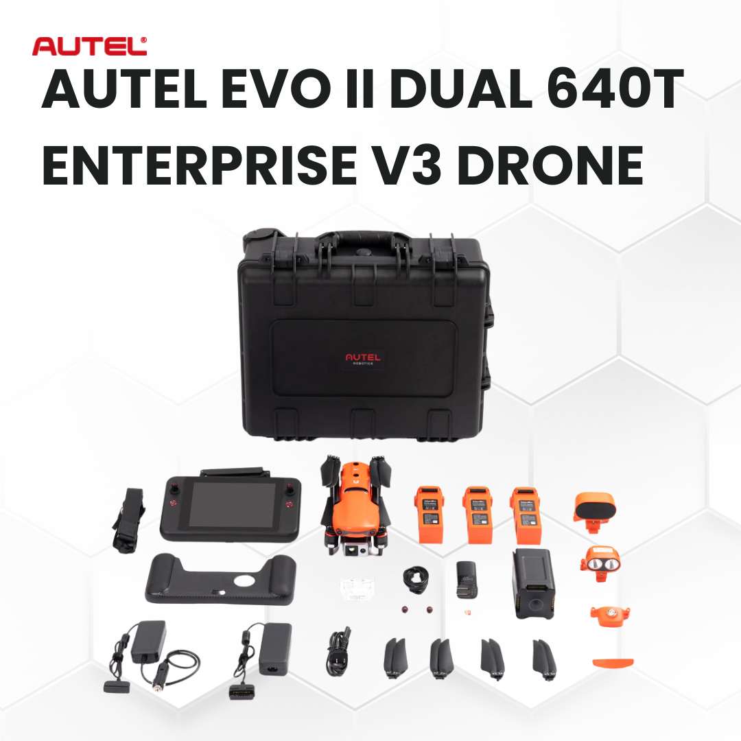 Autel EVO II Dual 640T Enterprise V3 Drone: Thermal, 50MP Visual, Pro Missions