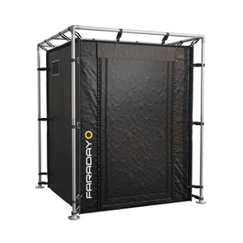 Secure Medium LX Black RF/EMI Shielding Faraday Tent Enclosure (6x6x6.5ft)