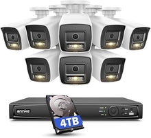 Load image into Gallery viewer, ANNKE 12MP PoE Security System: 16-Channel NVR, AI, Color Night Vision