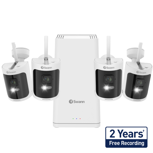 Swann AllSecure650 2K Wireless Home Security Kit with 4 Wire-Free Cameras