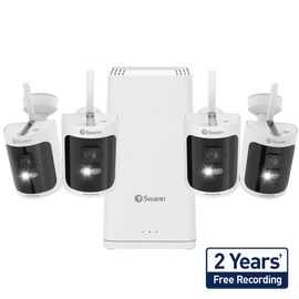 Swann AllSecure650 2K Wireless Home Security Kit with 4 Wire-Free Cameras