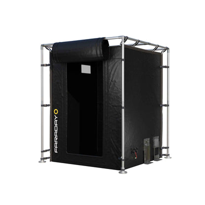 Secure Medium LX Black RF/EMI Shielding Faraday Tent Enclosure (6x6x6.5ft)