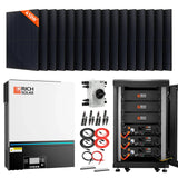 Complete Off-Grid Rich Solar Kit | 8000W PV Input | 6500W Output | 48V 120VAC + 6560 Watts of Solar PV